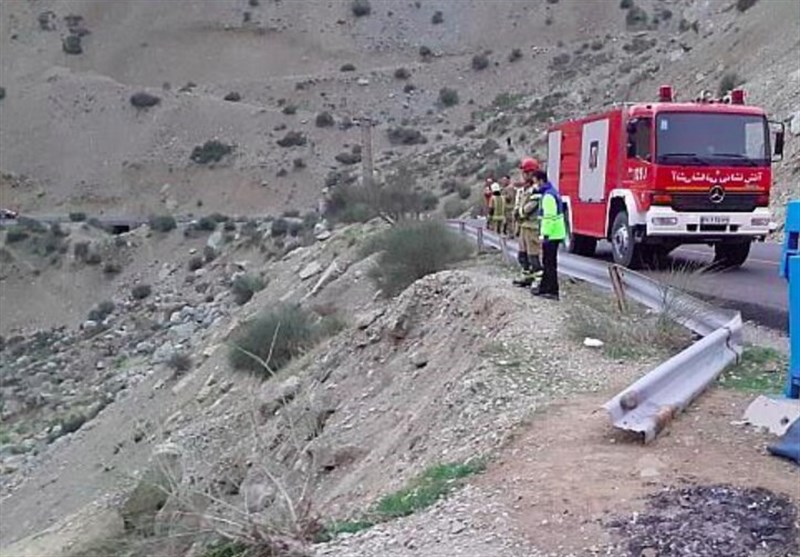 سقوط خودرو در دره جاده صیدون یک کشته و 9 مصدوم به همراه داشت