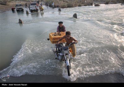 سیل در منطقه دشتیاری سیستان و بلوچستان- عکس استانها تسنیم