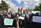 تجمع دانشگاهیان مشهدی در محکومیت جنایات آمریکا