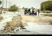 سیل در منطقه دشتیاری سیستان و بلوچستان