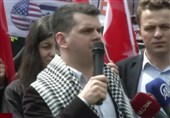 تجمع در مقابل سفارت آمریکا در ترکیه