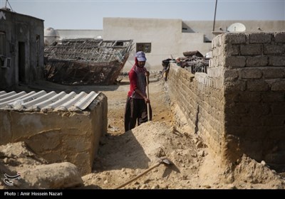 روستای پزم تیاب چابهار بعد از سیل