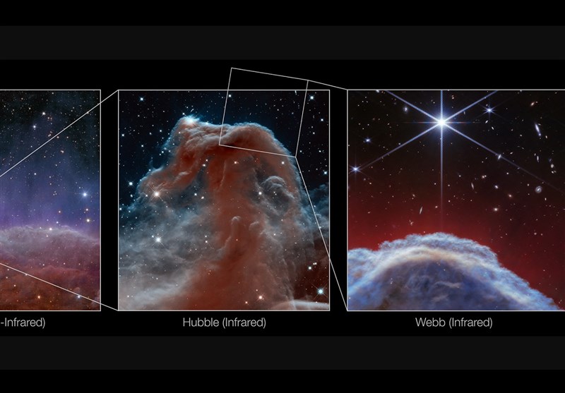 تصاویر تلسکوپ فضایی وب از یک سحابی در فاصله 1300 سال نوری