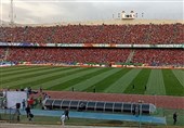 پُر شدن ورزشگاه آزادی شعارهای تند هواداران پرسپولیس و سپاهان