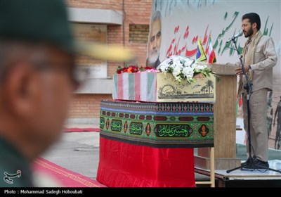 مراسم استقبال از پیکر شهید گمنام در یزد
