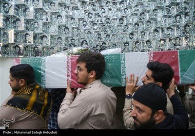 مراسم استقبال از پیکر شهید گمنام در یزد