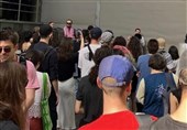 تجمع اعتراضی گرجی‌ها مقابل سفارت رژیم اسرائیل در تفلیس