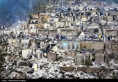 خسارت آتش سوزی در روستای گردشگری امام‌زاده ابراهیم شفت - گیلان