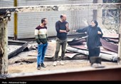 خسارات آتش سوزی در روستای گردشگری امام‌زاده ابراهیم شفت - گیلان