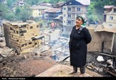 خسارات آتش سوزی در روستای گردشگری امام‌زاده ابراهیم شفت - گیلان