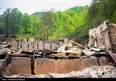 خسارات آتش سوزی در روستای گردشگری امام‌زاده ابراهیم شفت - گیلان