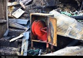 خسارات آتش سوزی در روستای گردشگری امام‌زاده ابراهیم شفت - گیلان