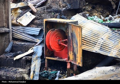 خسارات آتش سوزی در روستای گردشگری امام‌زاده ابراهیم شفت - گیلان