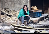 خسارات آتش سوزی در روستای گردشگری امام‌زاده ابراهیم شفت - گیلان