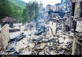 خسارات آتش سوزی در روستای گردشگری امام‌زاده ابراهیم شفت - گیلان