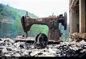 خسارات آتش سوزی در روستای گردشگری امام‌زاده ابراهیم شفت - گیلان