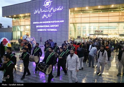 استقبال از پیکر شهدای گمنام در کرمان