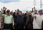 آیین تشییع پیکر مطهر دو شهید گمنام در قم