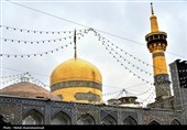 حال و هوای حرم مطهر رضوی در ایام شهادت امام جعفر صادق (ع)