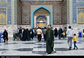 حال و هوای حرم مطهر رضوی در ایام شهادت امام جعفر صادق (ع)