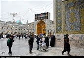 حال و هوای حرم مطهر رضوی در ایام شهادت امام جعفر صادق (ع)