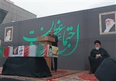 تشییع پیکر شهید دفاع مقدس در اجتماع صادقیون در مشهدالرضا