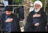 مراسم عزاداری شهادت امام جعفر صادق ع و تشییع شهید دفاع مقدس در بوشهر