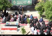 مراسم عزاداری شهادت امام جعفر صادق ع و تشییع شهید دفاع مقدس در بوشهر