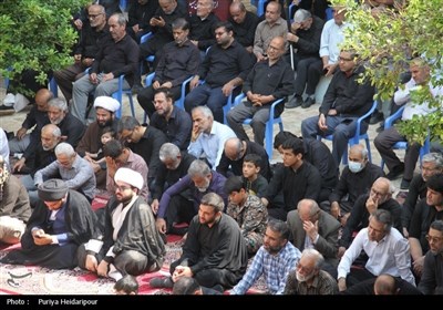 مراسم عزاداری شهادت امام جعفر صادق ع و تشییع شهید دفاع مقدس در بوشهر