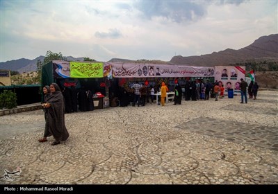 مراسم عزاداری شهادت امام جعفر صادق (ع) در روستای بنگلایان بندرعباس