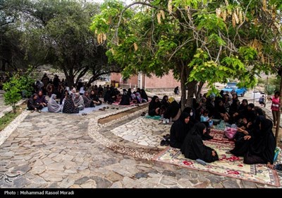 مراسم عزاداری شهادت امام جعفر صادق (ع) در روستای بنگلایان بندرعباس