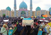 لحظاتی از حضور مهمانان ویژه مسجد مقدس جمکران