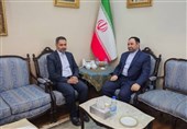 دیدار دبیرکل سازمان جوانان حقوق بشر با سفیر ایران در سوریه