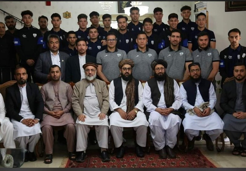 دیپلمات‌های طالبان در تهران میزبان تیم ملی فوتسال افغانستان