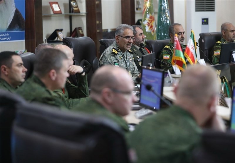 برگزاری تمرین پاسگاه فرماندهی مرکب صیاد ارتش و ۵ کشور