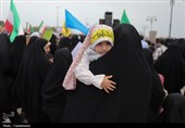 راهپیمایی بزرگ خانوادگی بوشهری‌ها در حمایت از فرهنگ عفاف و حجاب و طرح نور