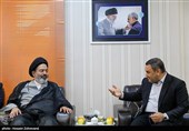 دیدار نماینده ولی فقیه در امور حج و زیارت  با فرمانده پلیس فرودگاه ها و رییس سازمان هواپیمایی