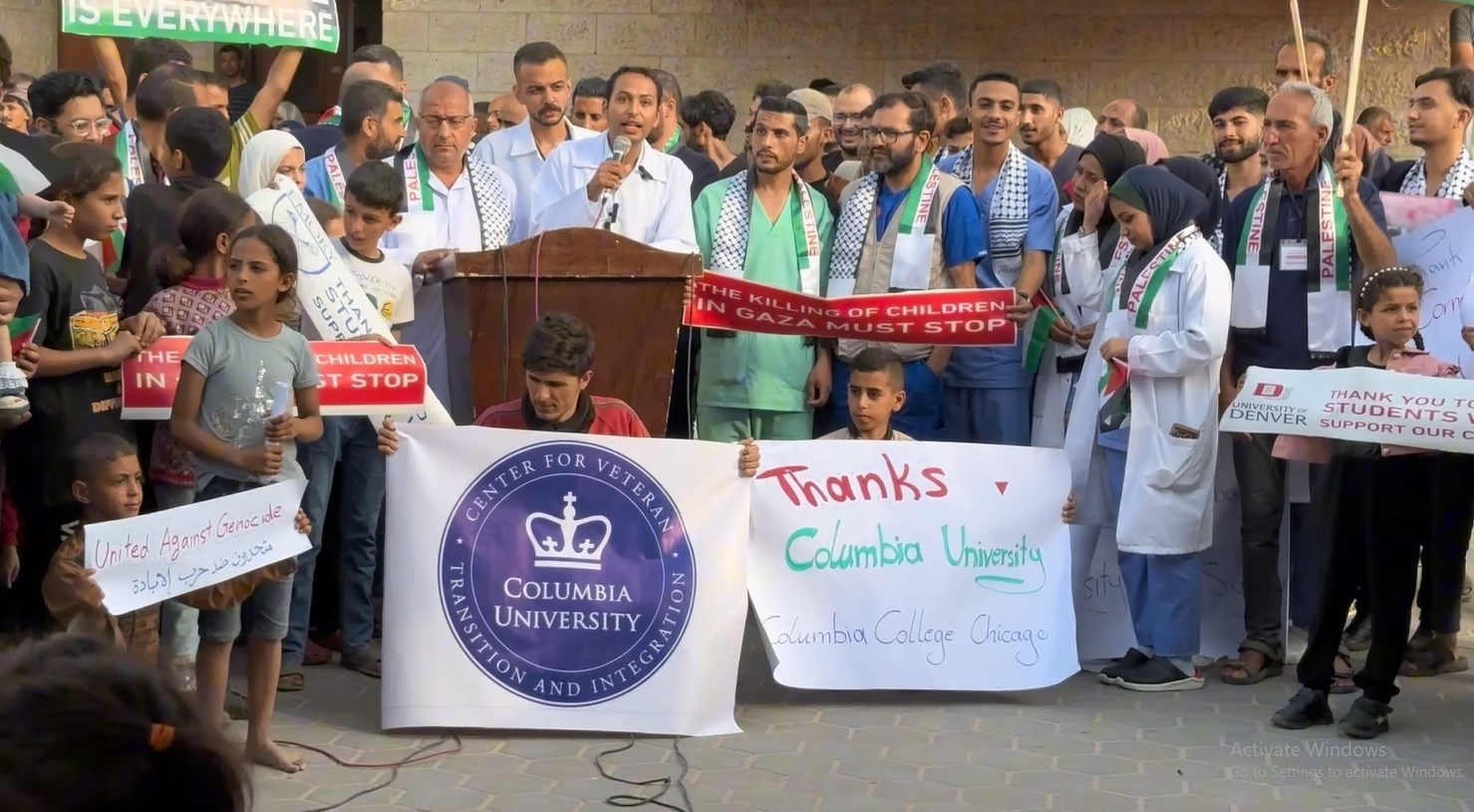 قدردانی دانشجویان غزه از جنبش دانشجویان آمریکا و اروپا