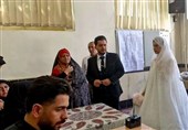 ثبت نخستین رأی مشترک عروس و داماد خرم‌آبادی