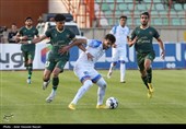 دیدار تیم های فوتبال شمس آذر قزوین و ملوان انزلی