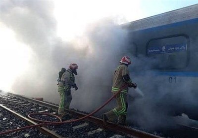 جزئیات آتش‌سوزی در ریل‌باس هشتگرد ‌ـ تهران‌