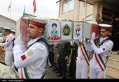 تشییع و خاکسپاری پیکر شهید تازه تفحص شده در رودسر