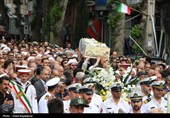تشییع و خاکسپاری پیکر شهید تازه تفحص شده در رودسر