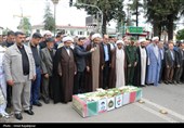 تشییع و خاکسپاری پیکر شهید تازه تفحص شده در رودسر