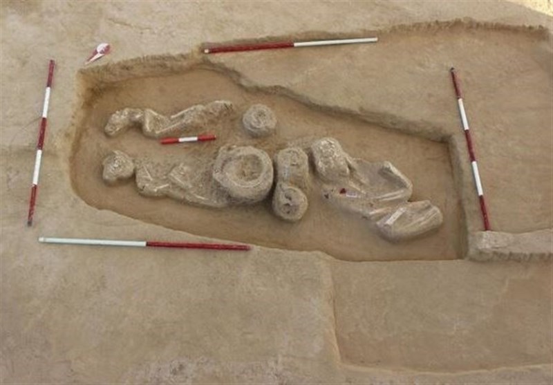 کشف گور تاریخی در قلعه اولتان همراه با ادوات جنگی و نظامی