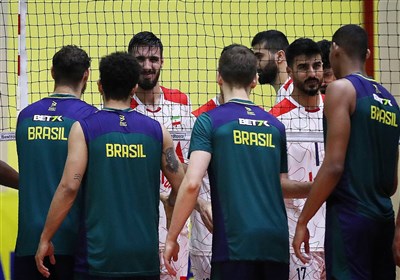 Iran Loses to Brazil Volleyball Team: Friendly image