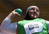 Iran Woman Shot Putter Salehi Wins Bronze at New Delhi 2025