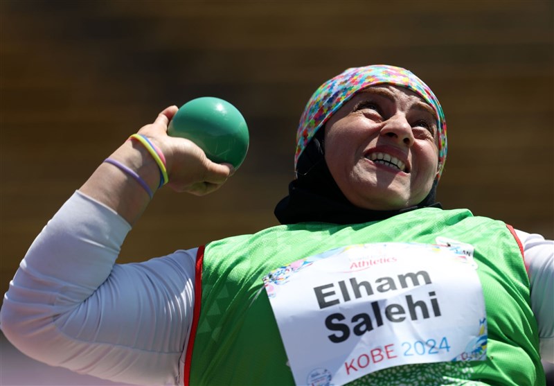 Iran Woman Shot Putter Salehi Wins Bronze at New Delhi 2025