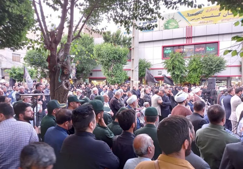 اجتماع مردم اسلامشهر در پاسداشت شهدای خدمت+فیلم