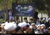اجتماع طلاب و حوزویان در بزرگداشت  شهدای خدمت در مدرسه علمیه فیضیه قم